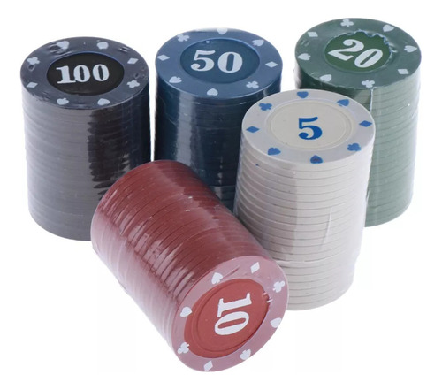 Set De Póquer Con Fichas De Póquer Para Apuestas De 100 Fich