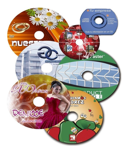 25 Cd O Dvd Copiado E Impreso. Impresion Directa Al Disco