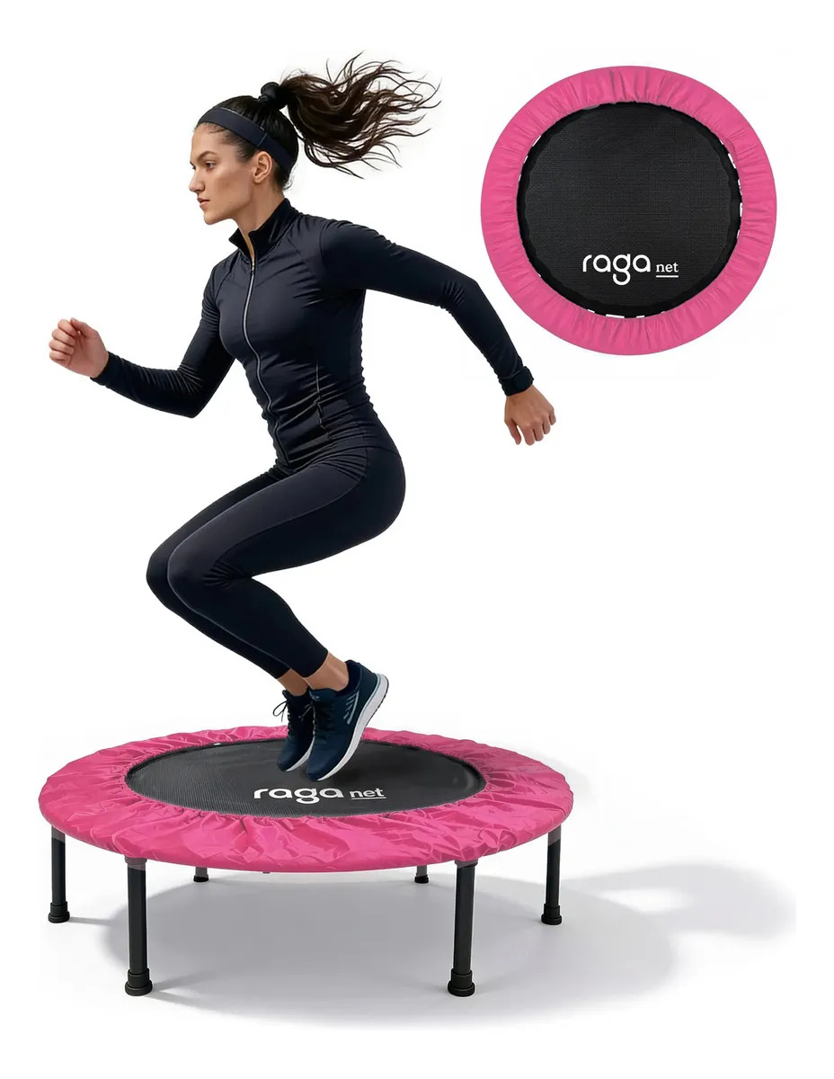 Mini Trampolín Brincolín Ejercicio Fitness Jumping Aeróbics Rosa