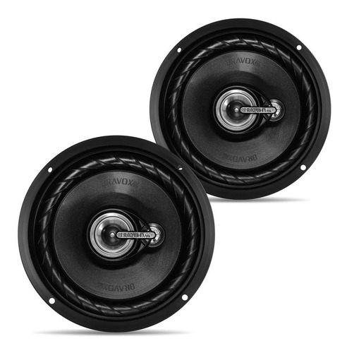 Par Alto Falantes Triaxial Bravox Tr6 U 6 120w Rms 4 Ohms