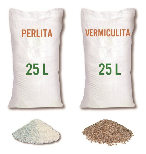 Perlita + Vermiculita 25 Lt C/u