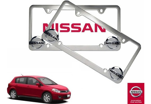 Par Porta Placas Nissan Tiida Hb 1.8 2010 Original