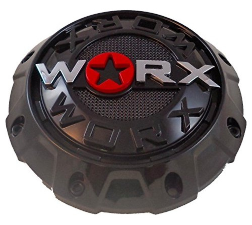 Perno, Worx Gloss Black Wheel Center Caps (conjunto De Uno) 