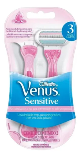 Gillette Venus Sensitive Maquinas Para Afeitar 2 Un