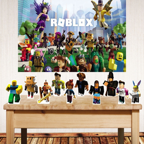 Kit Festa Painel E Displays Decorações Infantis Roblox