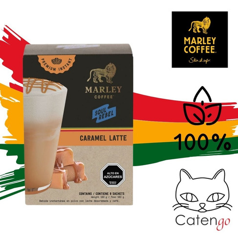 Cafe - Marley Coffee - Soul Rebel - Carmel Latte - Instant