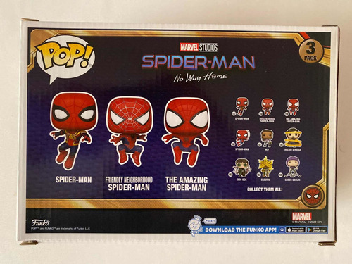 Spiderman Funko Pop No Way Home 3 Pack Set Exclusive Funko (Usado)