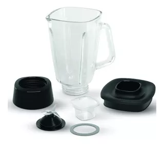 Licuadora T-fal InfinyForce LN8028MX 1.25 L negra con vaso de vidrio