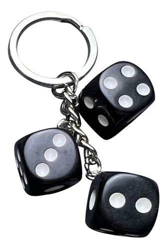 Llavero (2 #mold) Con Forma De Dado En Forma De 8 Bolas Para
