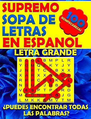 Libro : Supremo Sopa De Letras En Espanol Letra Grande...