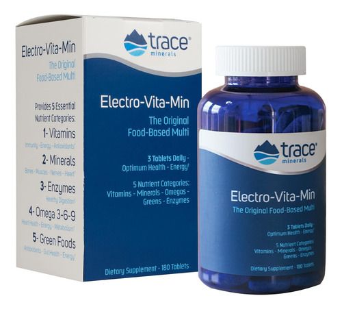 Trace Minerals Electro-vita-min Multivitaminico 180 Tabs Sabor Sin Sabor