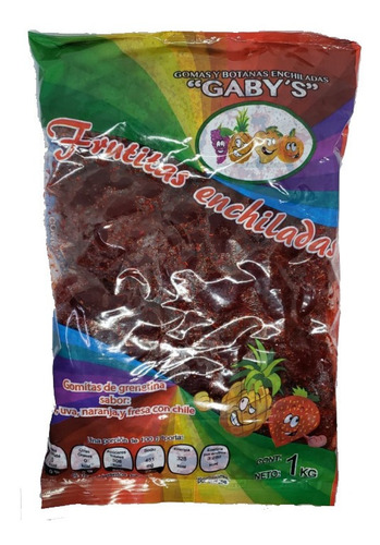 Caja De Gomitas De Frutitas Enchiladas Gaby's 1 Kilo