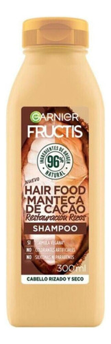  Shampoo Fructis Hair Food Cacao Restauración Rizos 300 Ml 