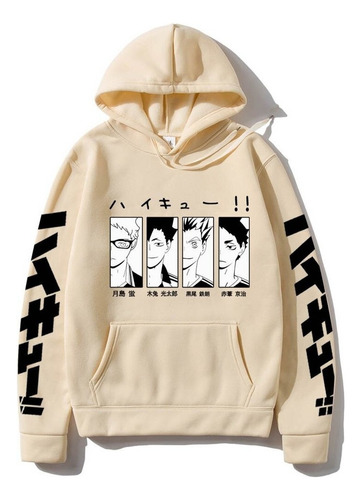 Japón Anime Haikyuu Sudaderas Con Capucha Harajuku Karasuno