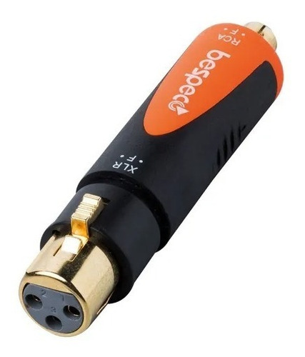 Adaptador Ficha Xlr Hembra A Rca Hembra Bespeco Slad320