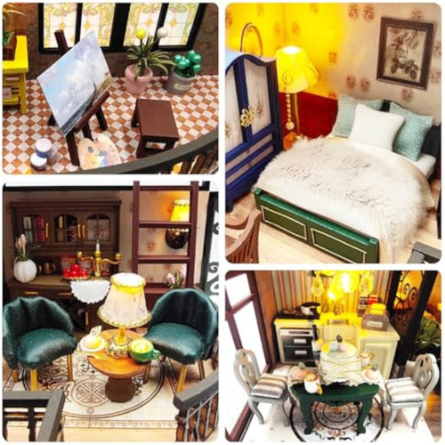Kit De Casa En Miniatura, Kit De Casa De Muñecas,