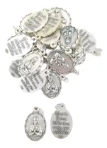 Comprar 10 Medallas Dije Virgen Rosa Mistica 23mm (italy) Souvenirs