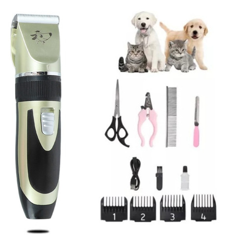 Kit De Máquina Cortadora De Pelo Para Mascotas Y Perros