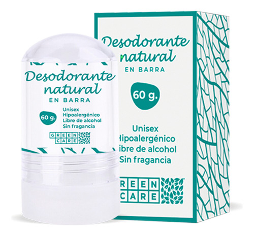 Desodorante Natural De Alumbre - Greencare Fragancia Sin fragancia
