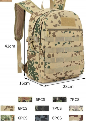 Morral Tactico Camuflado Bolso Militar