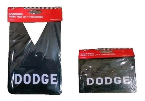 Imagen 3 de 5 de Juego X 4 Barreros Goma Dodge Pick Up ( Delanteros + Traseros )