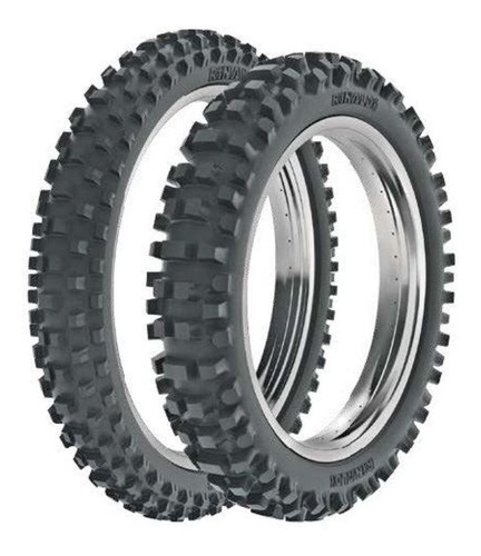 Par Pneu Rinaldi 100/90-17 E 90/90-19 Sh 31 Moto Bros Xre