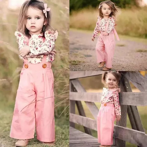 Ropa Niña Conjunto Jardinera Blusa Vestuario Infantil Niña