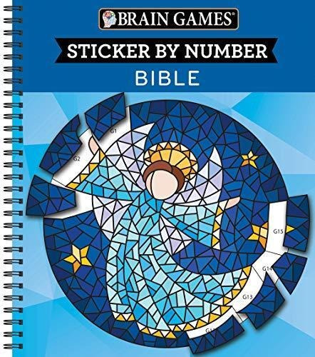 Brain Games - Sticker By Number: Bible (28 Images To Sticker