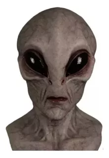 Máscara De Alienígena, Látex De Halloween Realista 3d Color M1