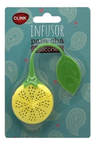 Infusor De Chá Coador Peneira Morango Silicone - Clink