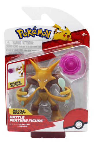 Pokémon Alakazam Figura De Batalla Battle Feature Figure