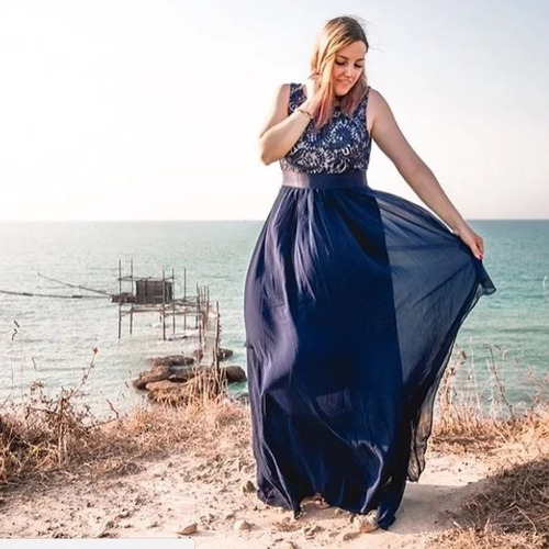 Imagen 1 de 3 de Vestido Fiesta Boda Coctel Nuevo