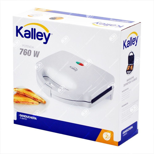Sanduchera Kalley 2 Puestos Antiadherente
