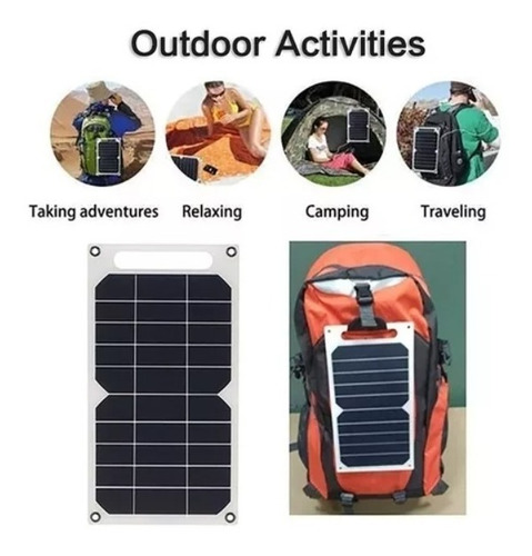 5v Alta Potência Painel Solar Resistente A Água P/ Celular