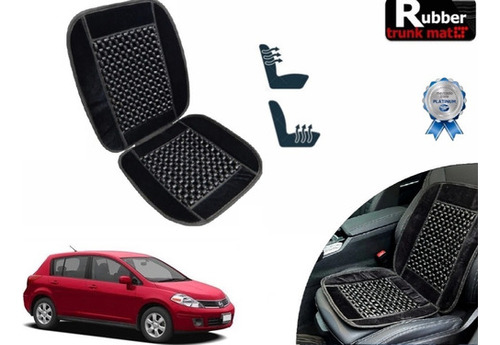 Cubre Respaldo Negro Asiento Bolitas Nissan Tiida Hb 2011