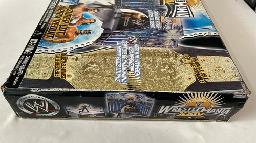 Wrestlemania 24 Stunt Action Ring Set 2009 Con Caja Incomple Negro (Usado)