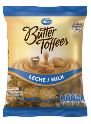 Pack X 6 Unid. Caramelos  Leche 140 Gr B.toffees Caramelos
