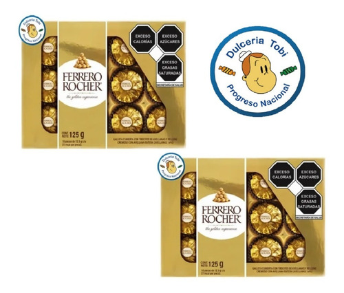 Ferrero Rocher 10piezas 125g.c/u 2 Pack