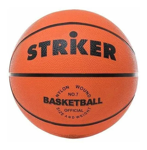Pelota De Basquet N 7 Striker Basket Goma Vulcanizada Basket