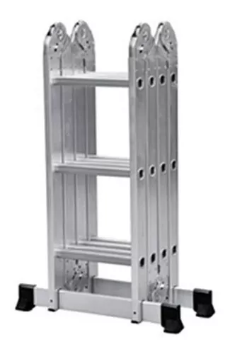 Escaleras Aluminio Plegable Multifuncion 5.5m 20 Escalones - Waluminio