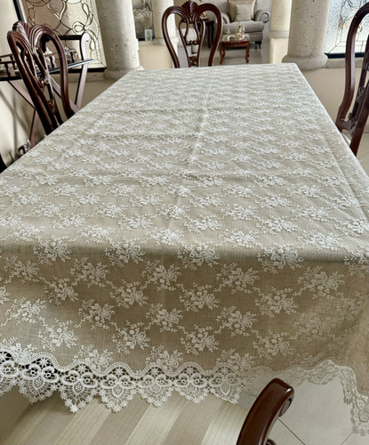 Mantel Rectangular Recomendable Para Un Comedor De 6 Sillas