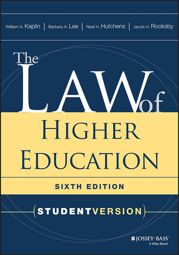 Libro: The Law Of Higher Education