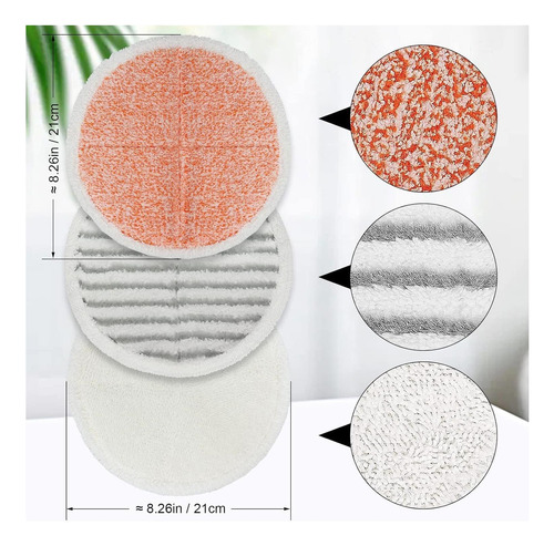 Almohadillas De Reemplazo Para Bissell Spinwave Mop: 16 Para