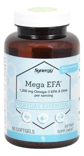  Mega Efa 1200 Mg Omega 3 Epa Y Dha Por Porción 60 Cápsulas