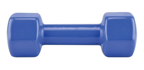 Mancuerna Color Azul Recubierta De Vinilo De 3kg