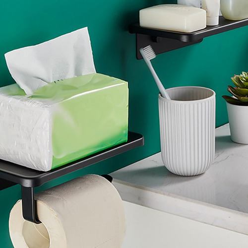 1 Estante De Papel Enrollado Montado En La Pared Para Baño,