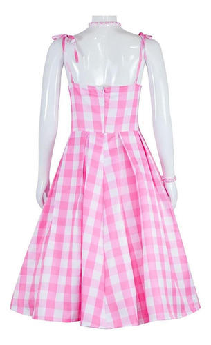 Disfraz De Para Barbie Para Adulto Cosplay Vestido Rosa A Cuadros Para Tik Tok,rojo,salir,fiesta,actuación,cita,viaje,reunión