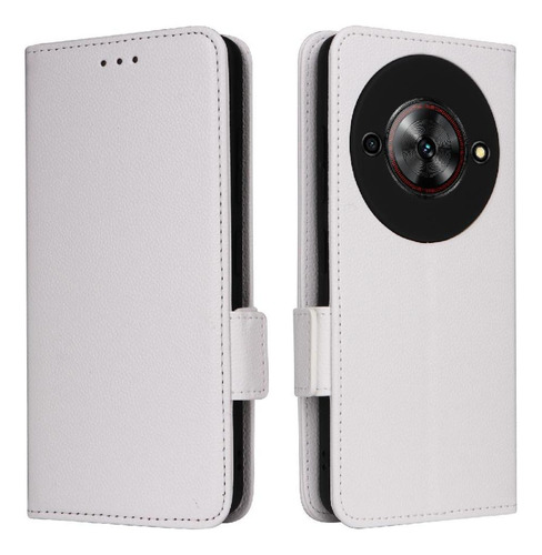Funda Abatible Para Zte Nubia Focus 5g Pu Hebilla Lateral