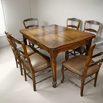 Comprar Galli Antiguo Juego Comedor Mesa 6 Sillas Provenzal