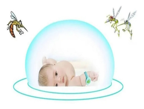 Pulsera Reloj Repelente Mosquitos Con Luz Led Diseño Dinosau